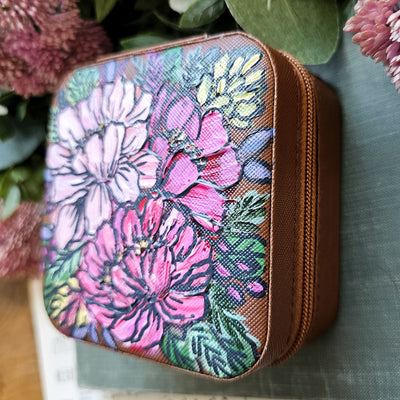 Travel Jewelry Organizer | Hand Painted Cases