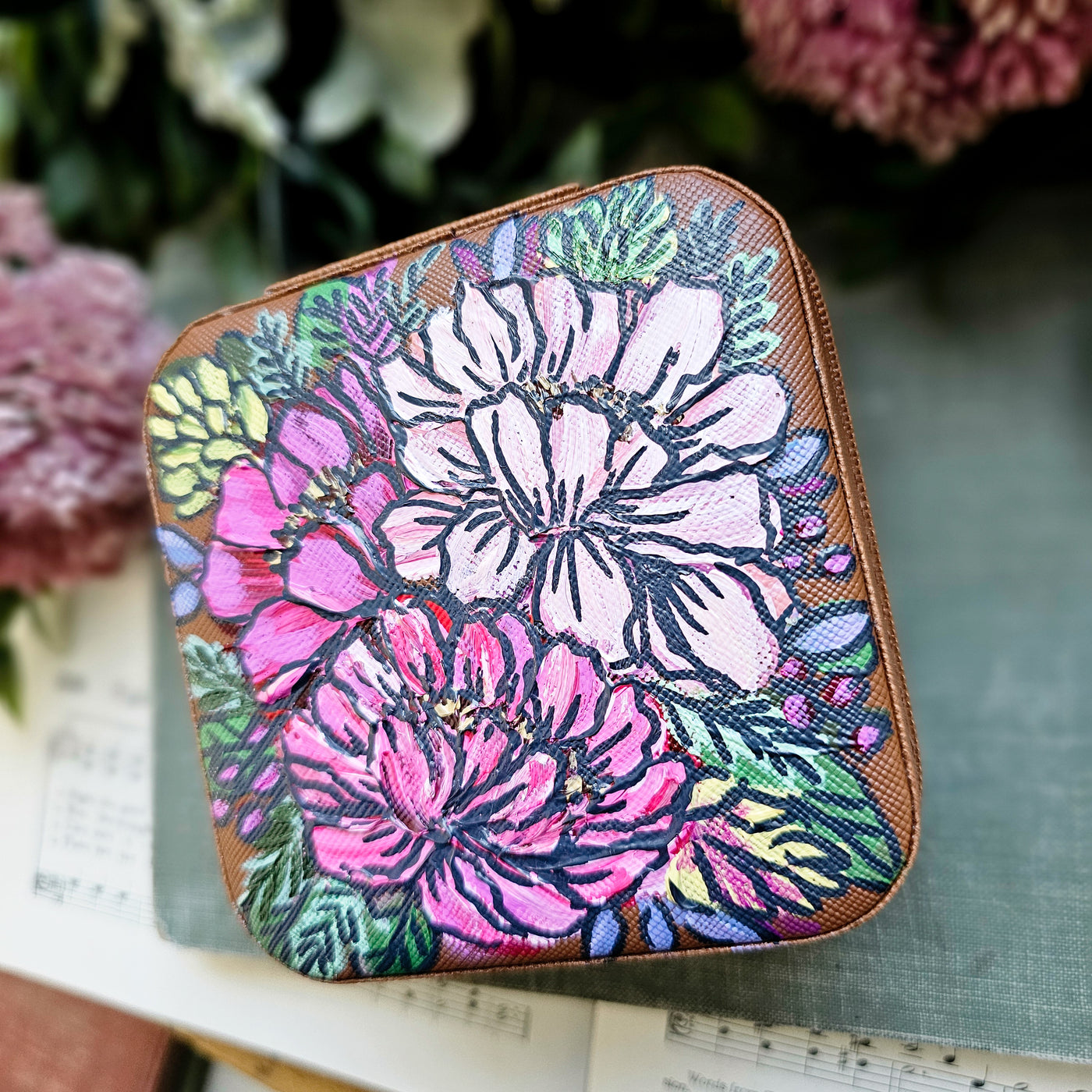 Travel Jewelry Organizer | Hand Painted Cases