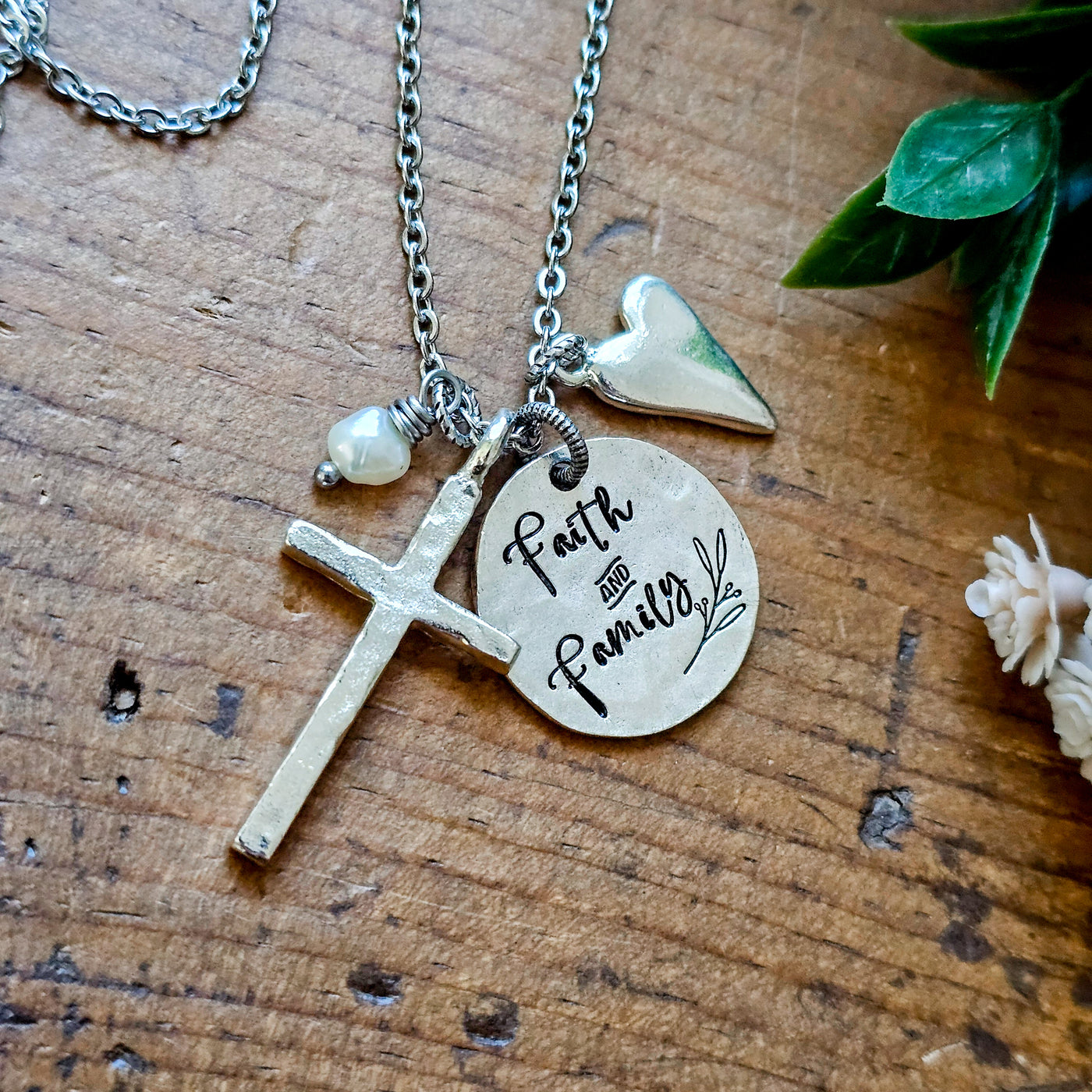 Faith & Family || Mixed Metal Necklaces