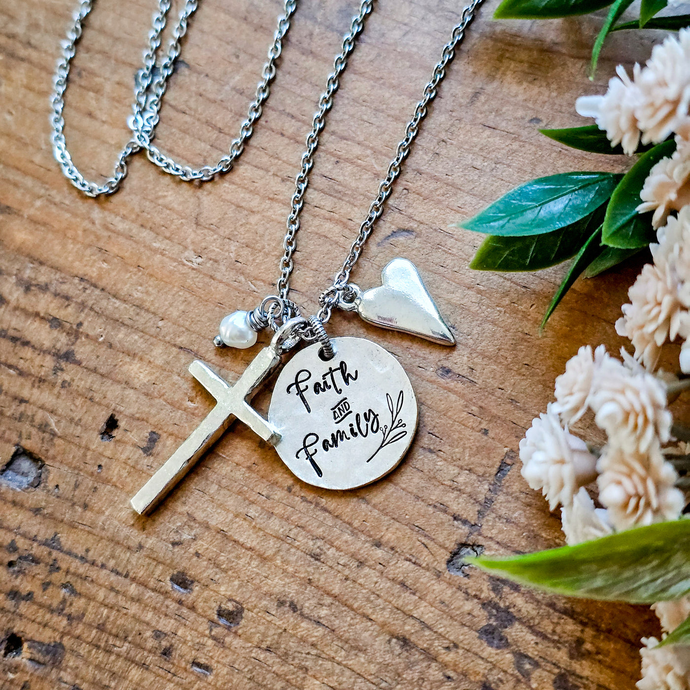 Faith & Family || Mixed Metal Necklaces