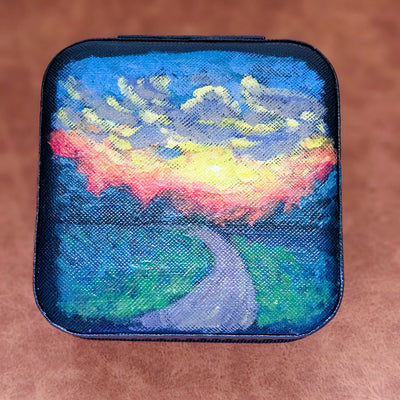 Evening Sunset || Travel Jewelry Organizer || Hand Painted Cases