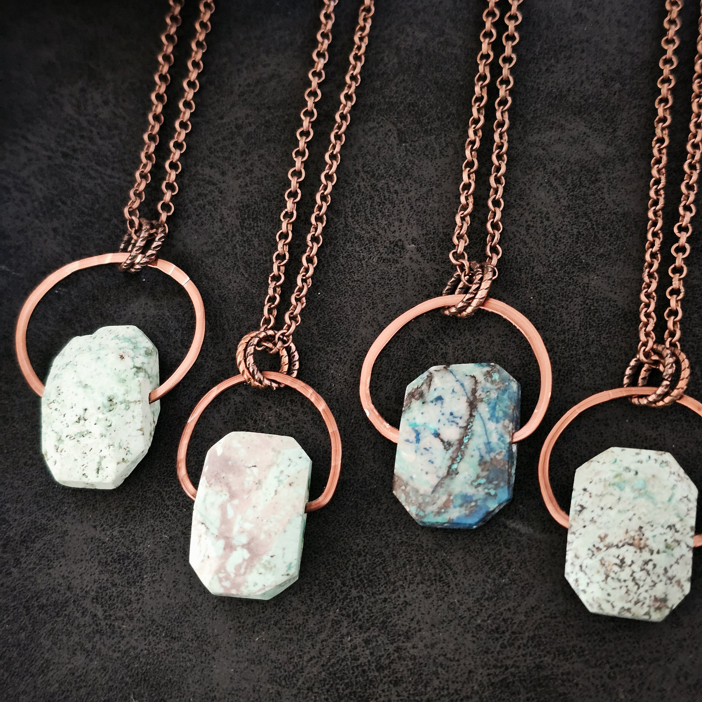 Natural African Turquoise || Stone Necklaces