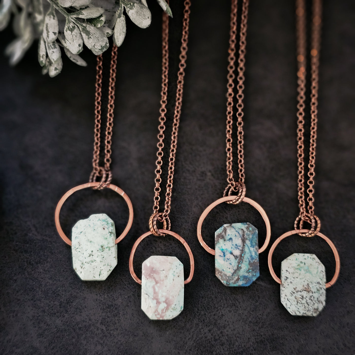 Natural African Turquoise || Stone Necklaces