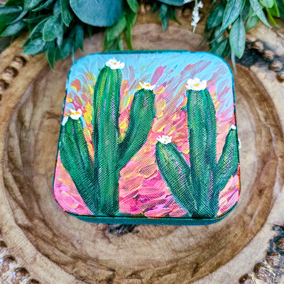 Desert Sunset || Travel Jewelry Organizer || Hand Painted Cases