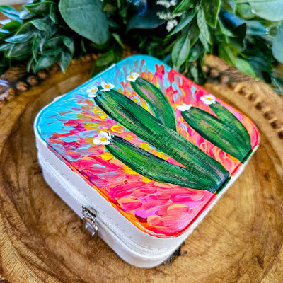 Desert Sunset || Travel Jewelry Organizer || Hand Painted Cases