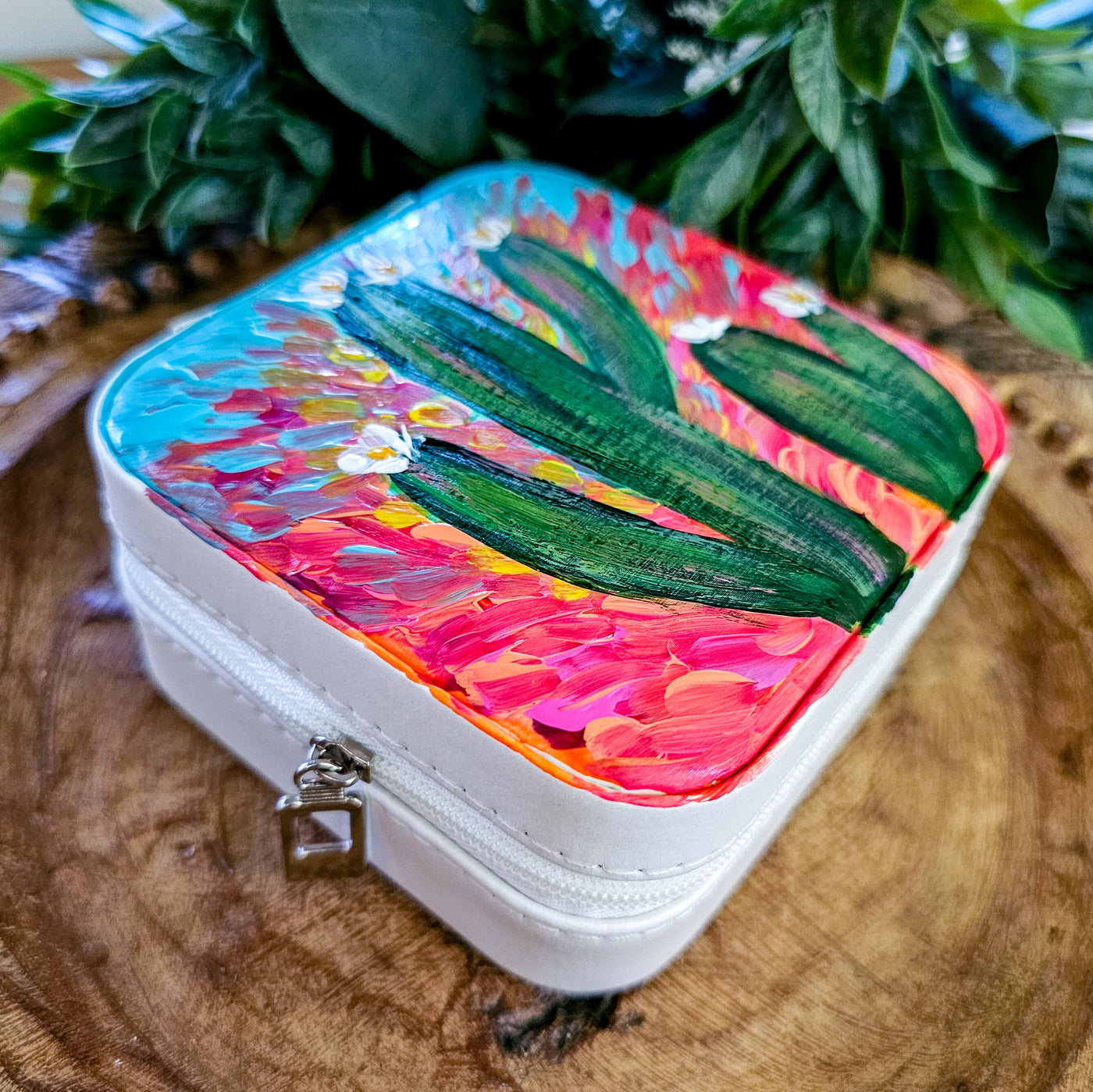 Desert Sunset || Travel Jewelry Organizer || Hand Painted Cases