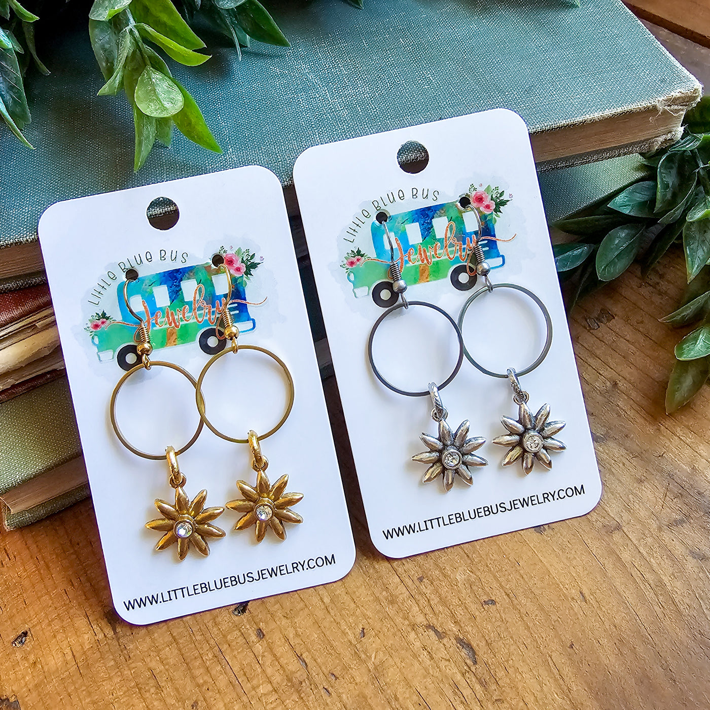 Crystal Mini Flower Drop || Earrings