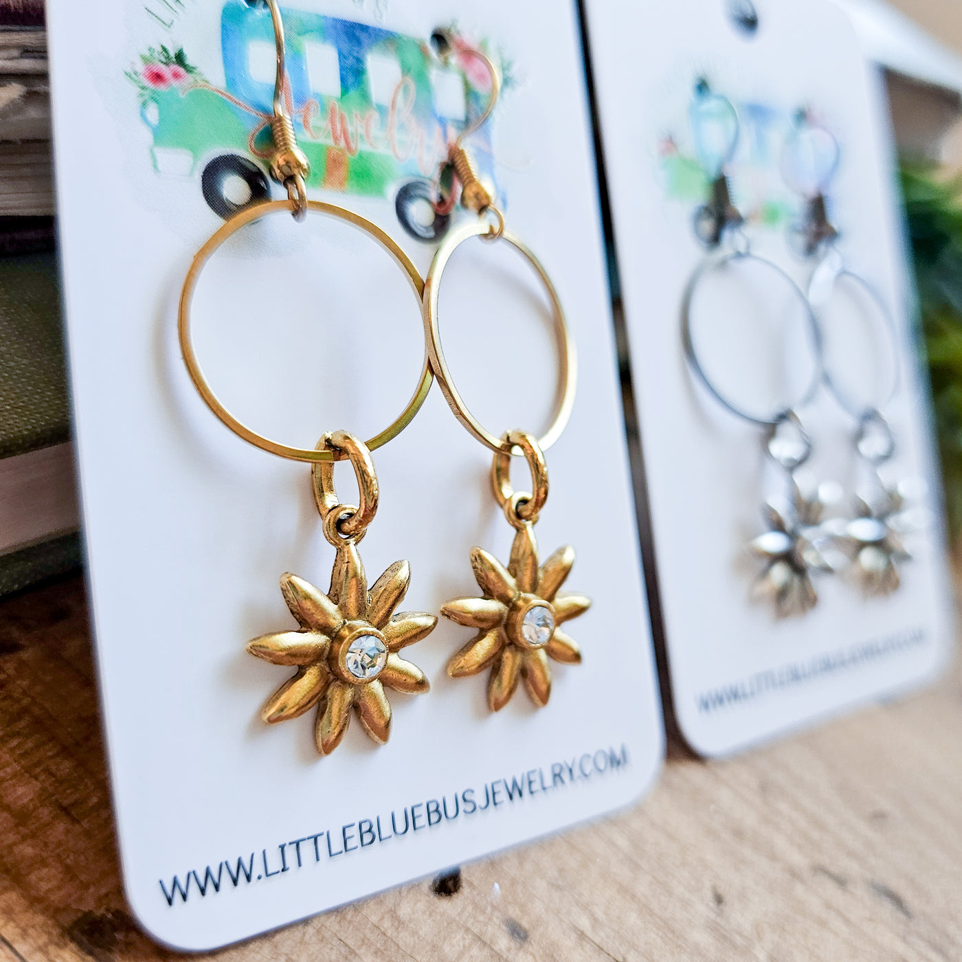 Crystal Mini Flower Drop || Earrings