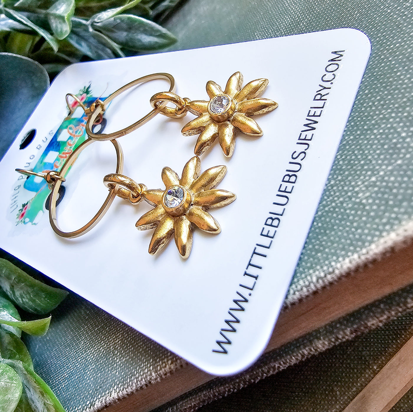 Crystal Mini Flower Drop || Earrings