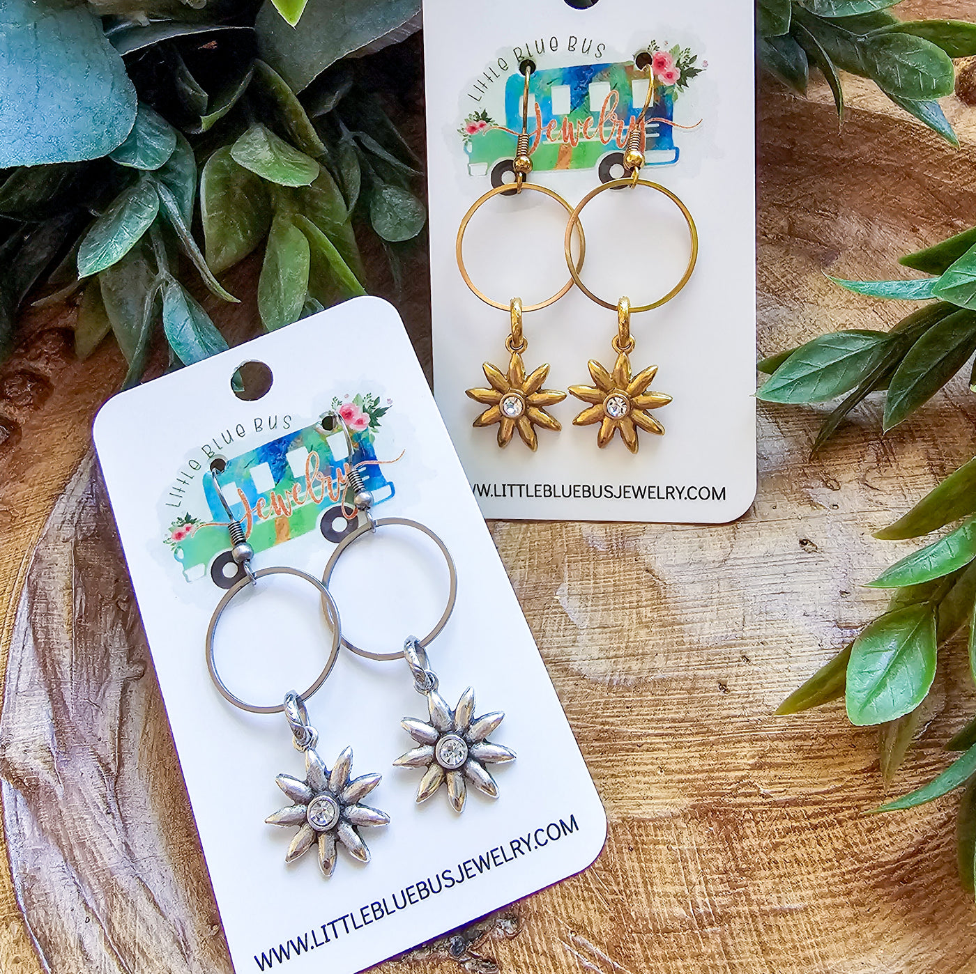 Crystal Mini Flower Drop || Earrings