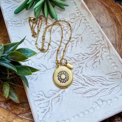 Golden Hour Sunflower || Necklaces