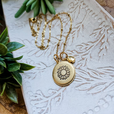 Golden Hour Sunflower || Necklaces