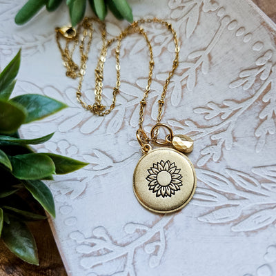 Golden Hour Sunflower || Necklaces