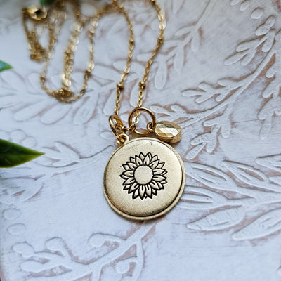 Golden Hour Sunflower || Necklaces