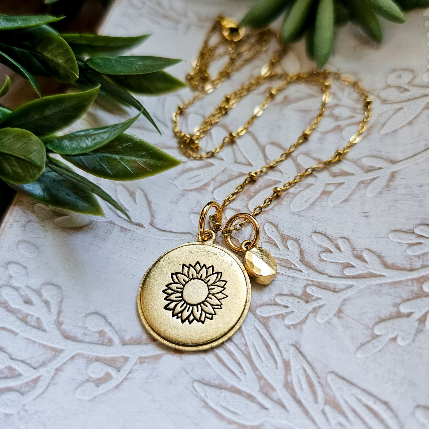 Golden Hour Sunflower || Necklaces