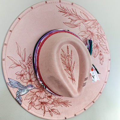 Custom Wide Brim Hummingbird Hat for L. Atkinson