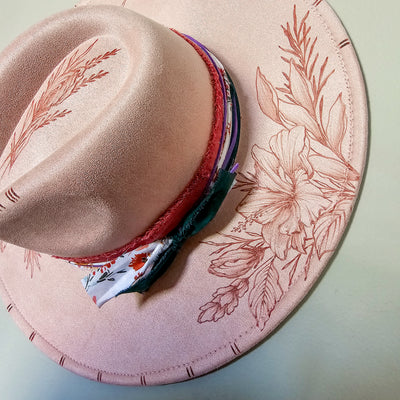 Custom Wide Brim Hummingbird Hat for L. Atkinson