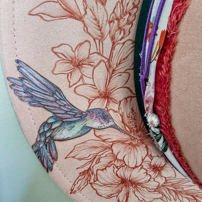 Custom Wide Brim Hummingbird Hat for L. Atkinson