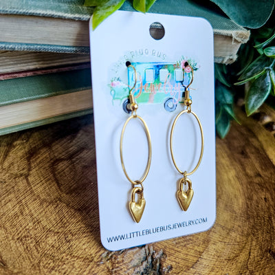 Heart Drop || Earrings