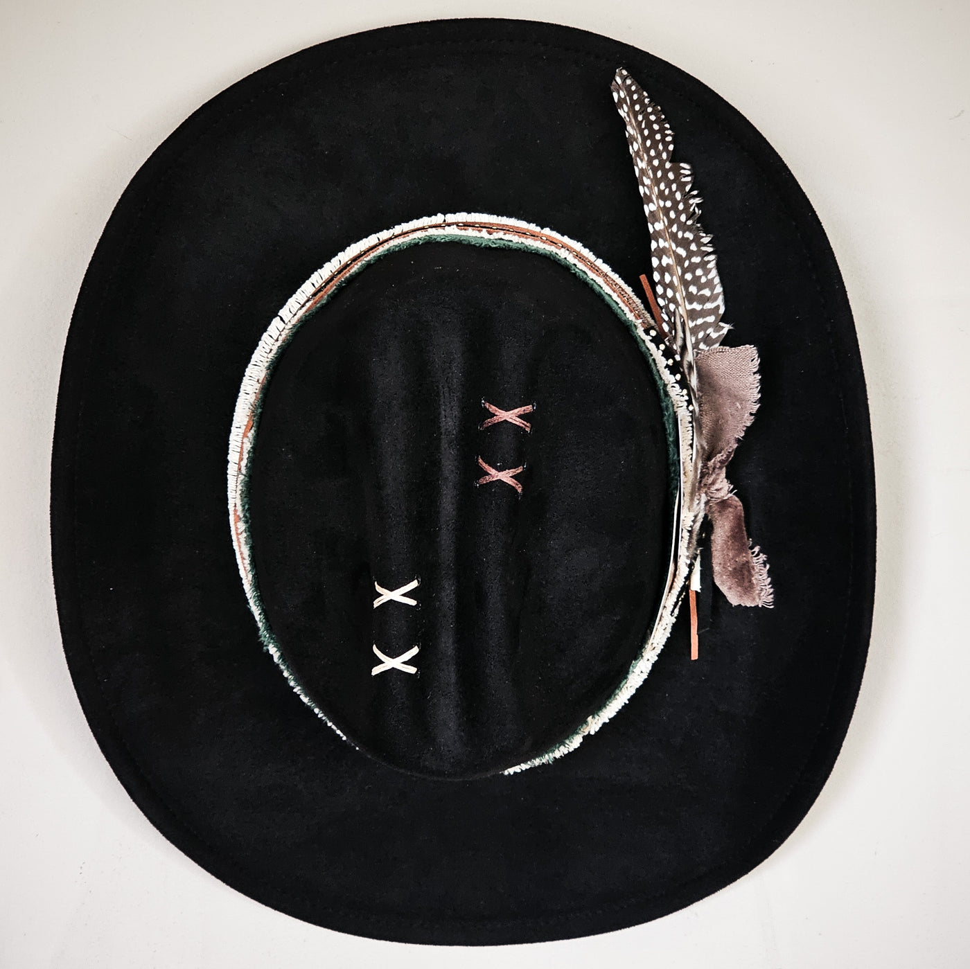 Rodeo Ready|| Black Suede Burned Cowboy Style Hat