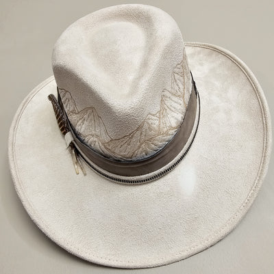 Estes || Medium || Ivory Burned Cowboy Style Hat