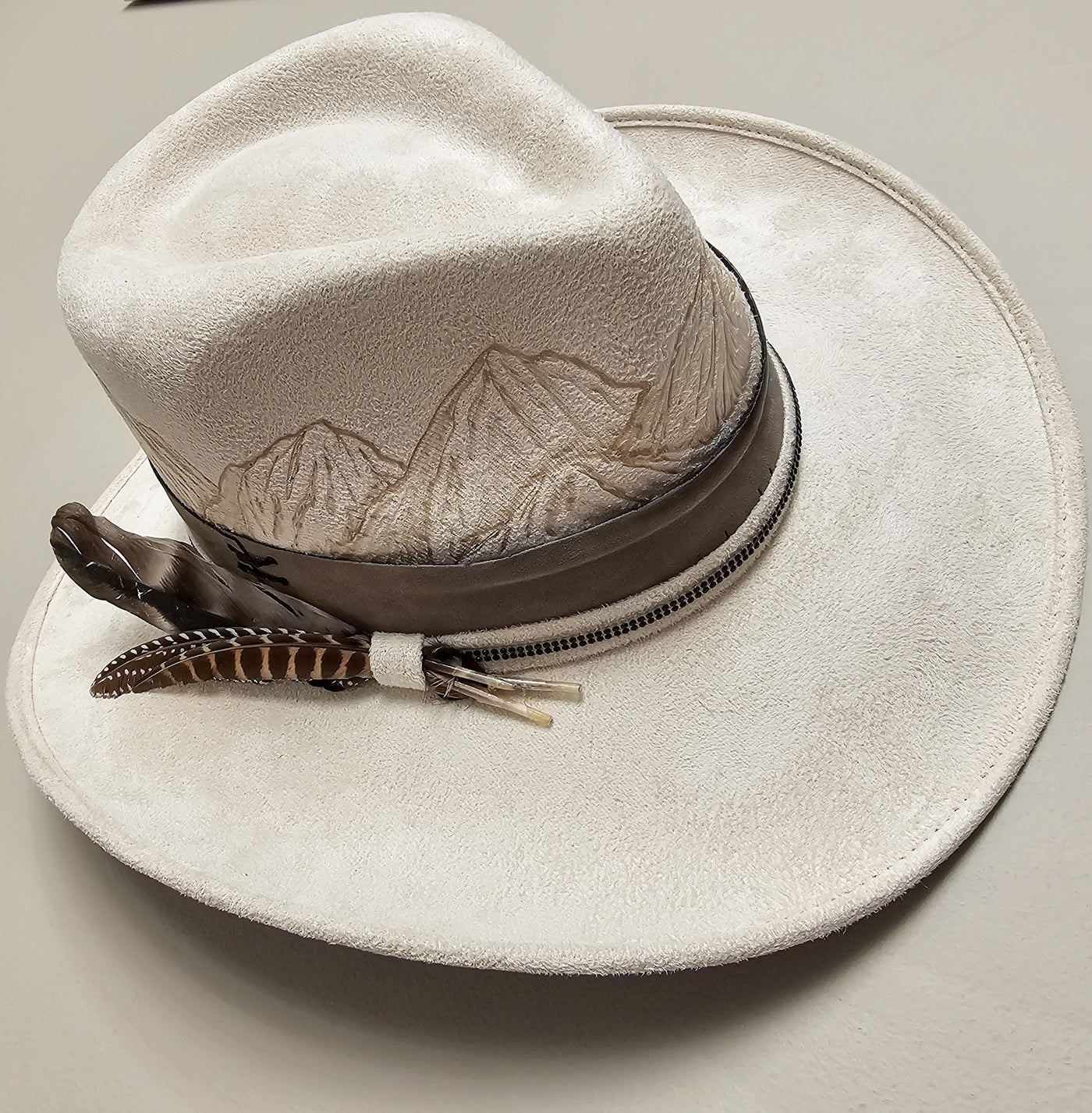 Estes || Medium || Ivory Burned Cowboy Style Hat
