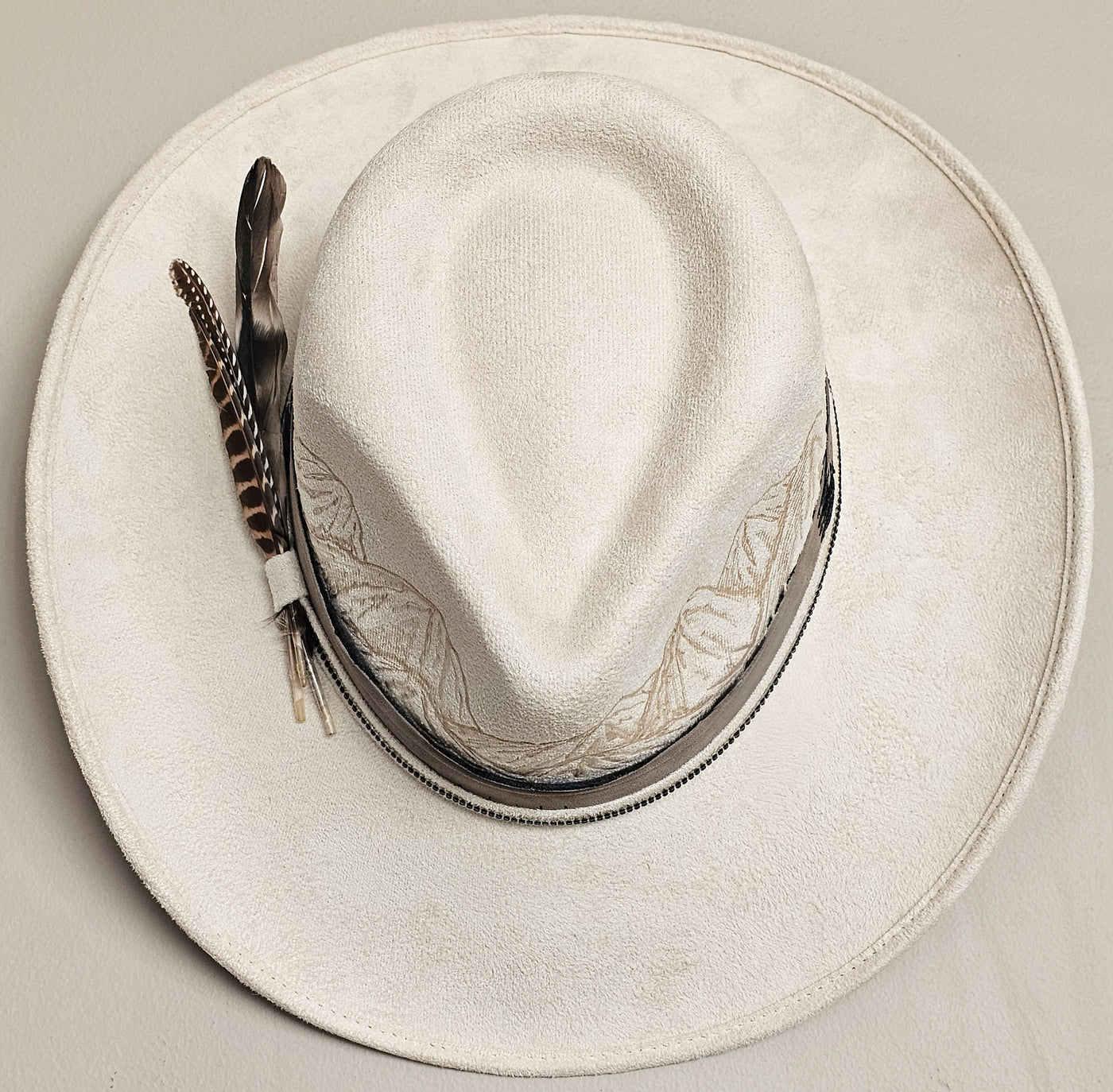 Estes || Medium || Ivory Burned Cowboy Style Hat