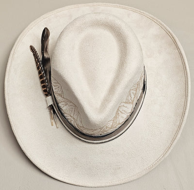 Estes || Medium || Ivory Burned Cowboy Style Hat