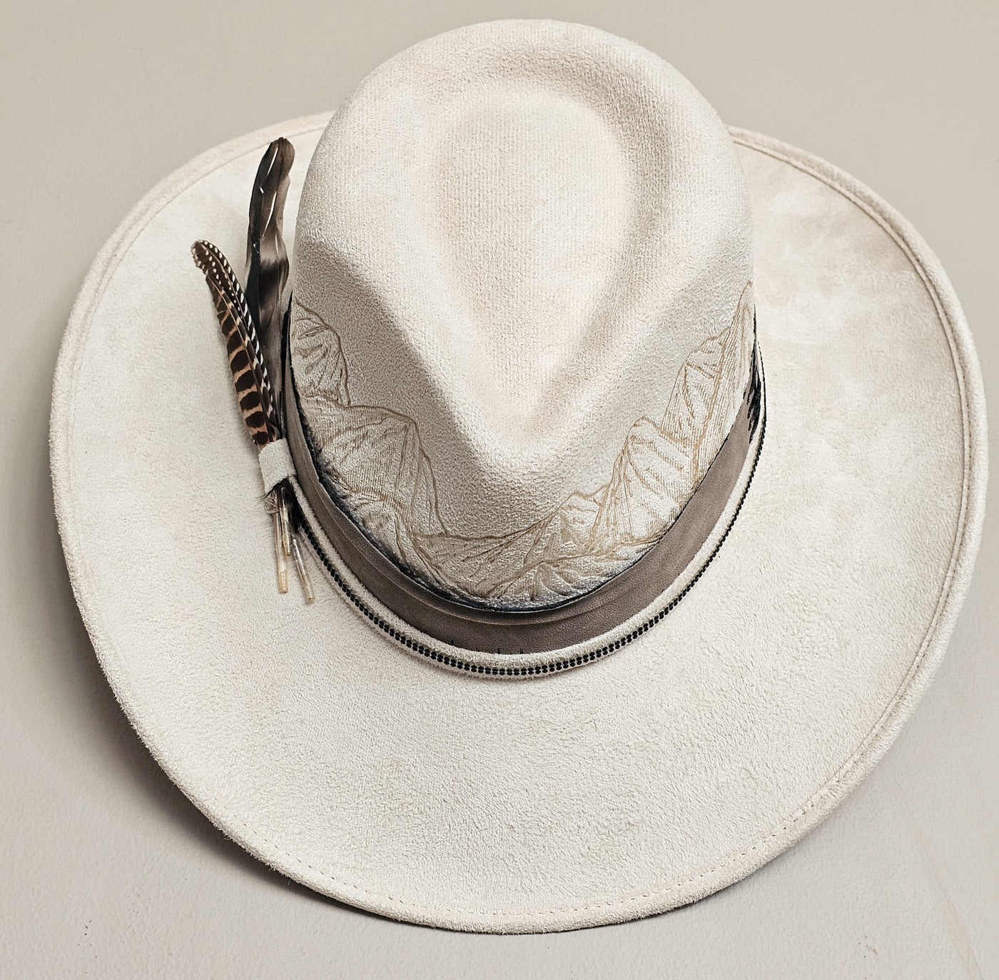 Estes || Medium || Ivory Burned Cowboy Style Hat