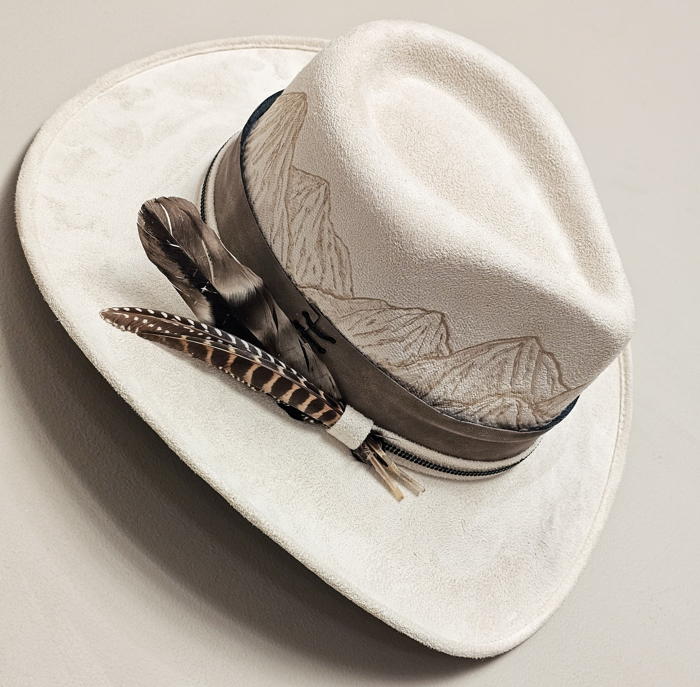 Estes || Medium || Ivory Burned Cowboy Style Hat