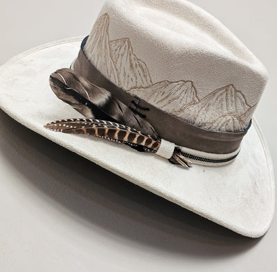 Estes || Medium || Ivory Burned Cowboy Style Hat