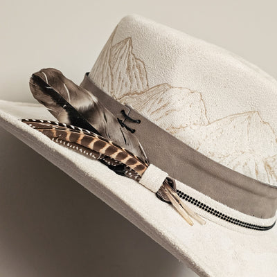 Estes || Medium || Ivory Burned Cowboy Style Hat