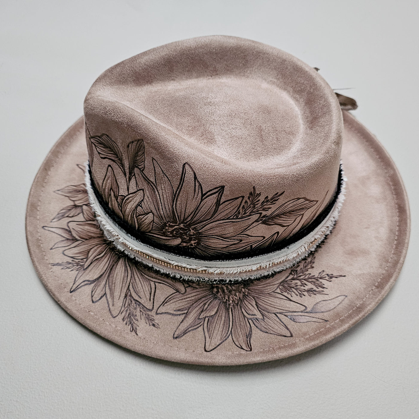 Custom Taupe Skinny Brim Hat - B. Phipps - Remaining Balance