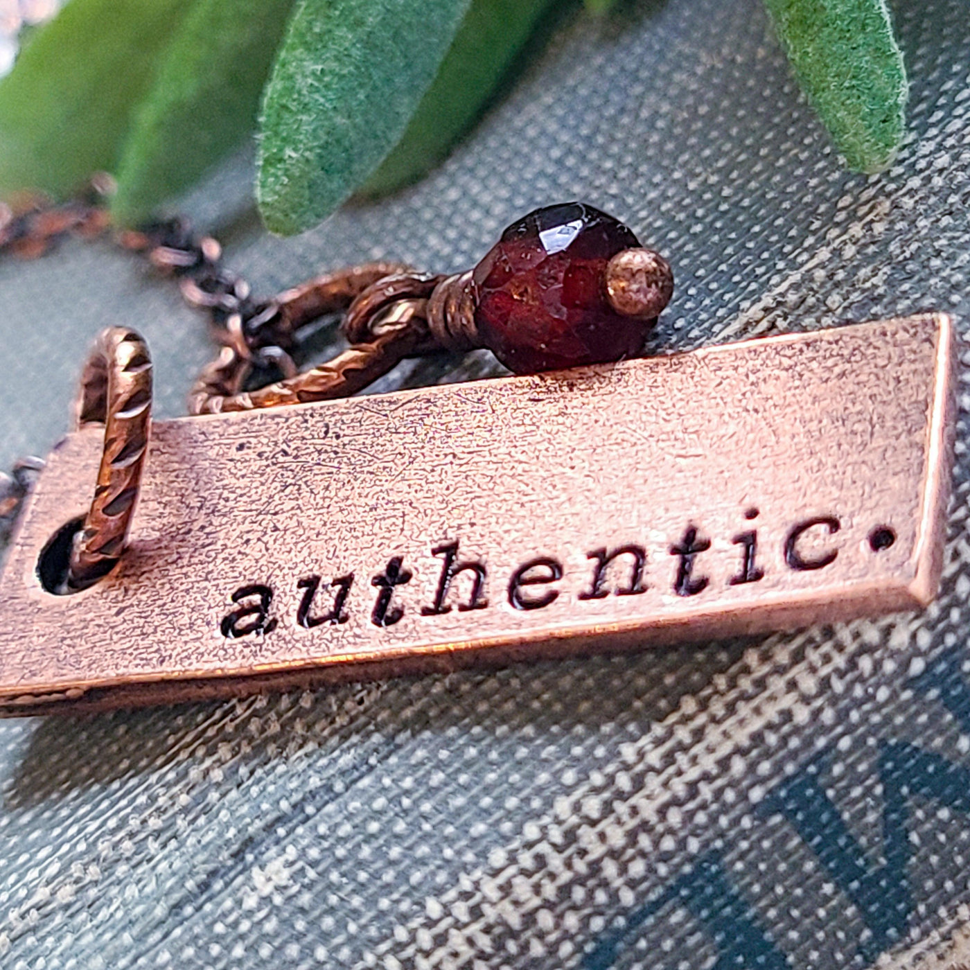 Authentic + Garnet | Necklaces - Little Blue Bus Jewelry