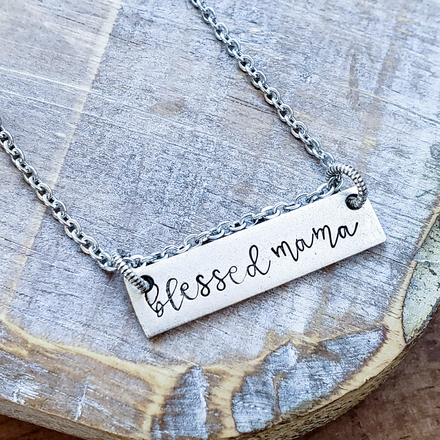 Blessed Mama - Little Blue Bus Jewelry