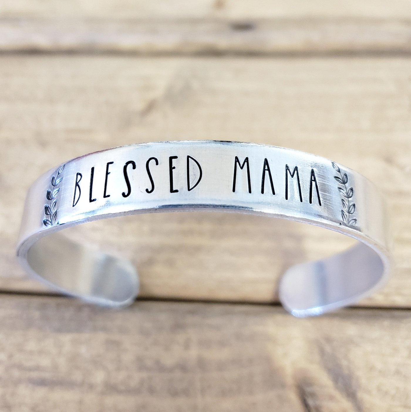 Blessed Mama | Cuff Bracelets - Little Blue Bus Jewelry