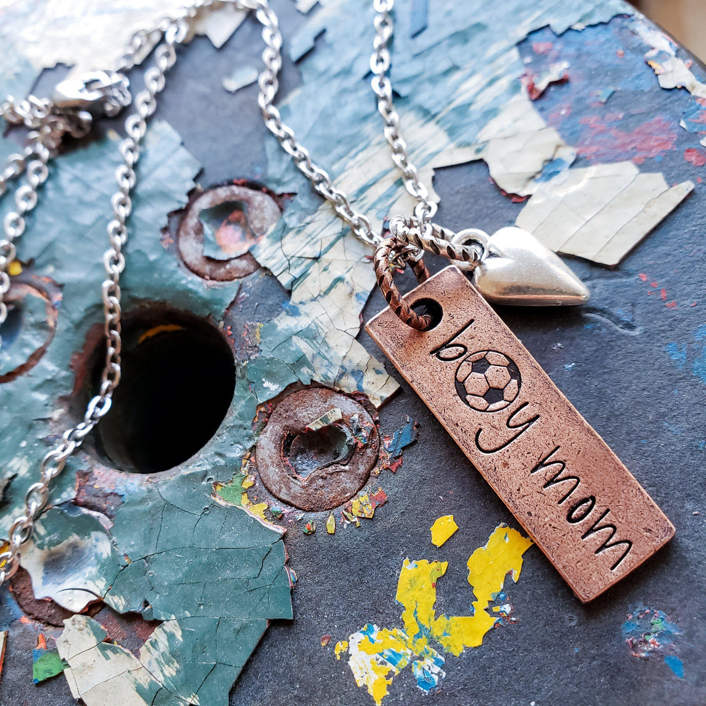 Boy Mom | Necklaces - Little Blue Bus Jewelry