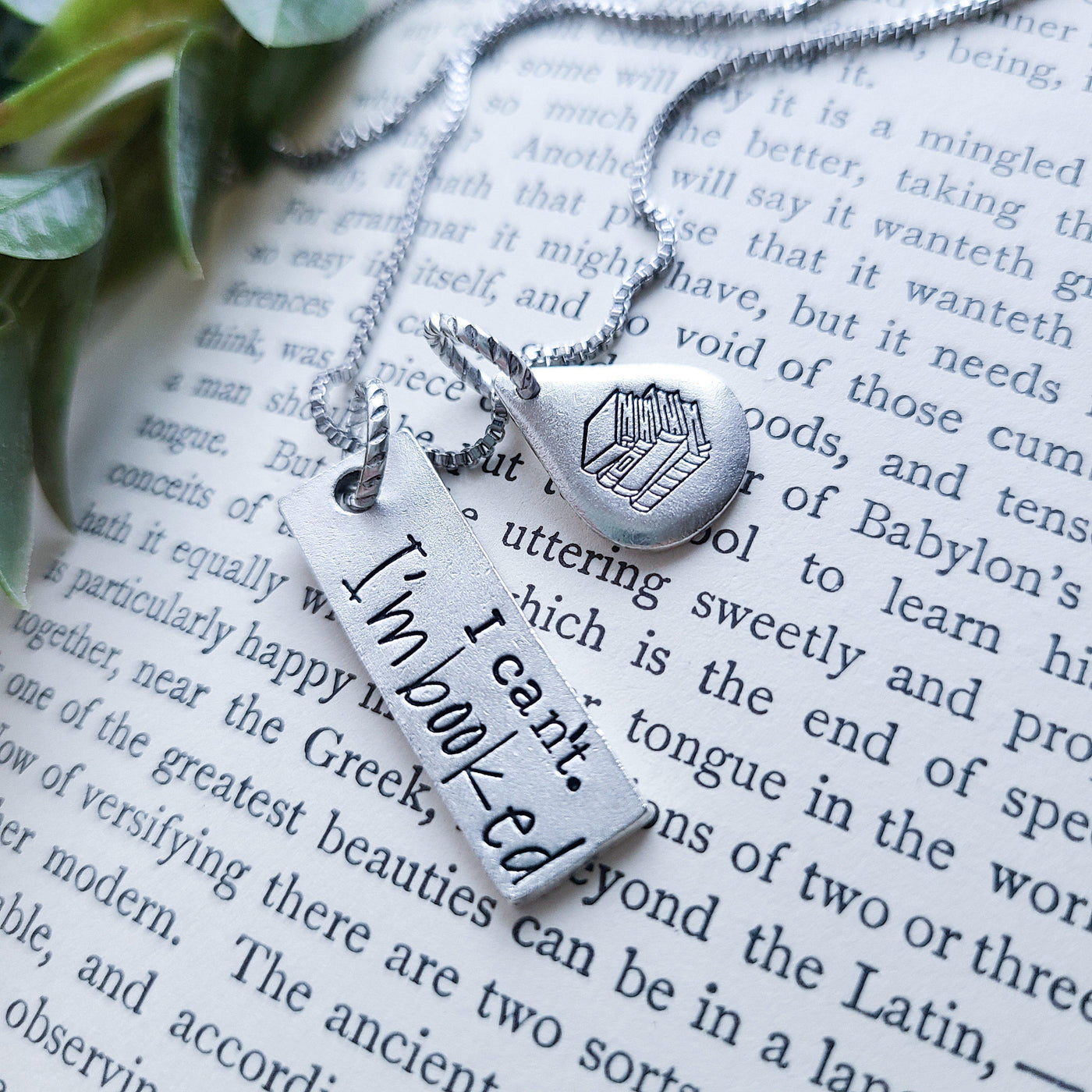 I can't. I'm booked. | Charm Necklaces - Little Blue Bus Jewelry