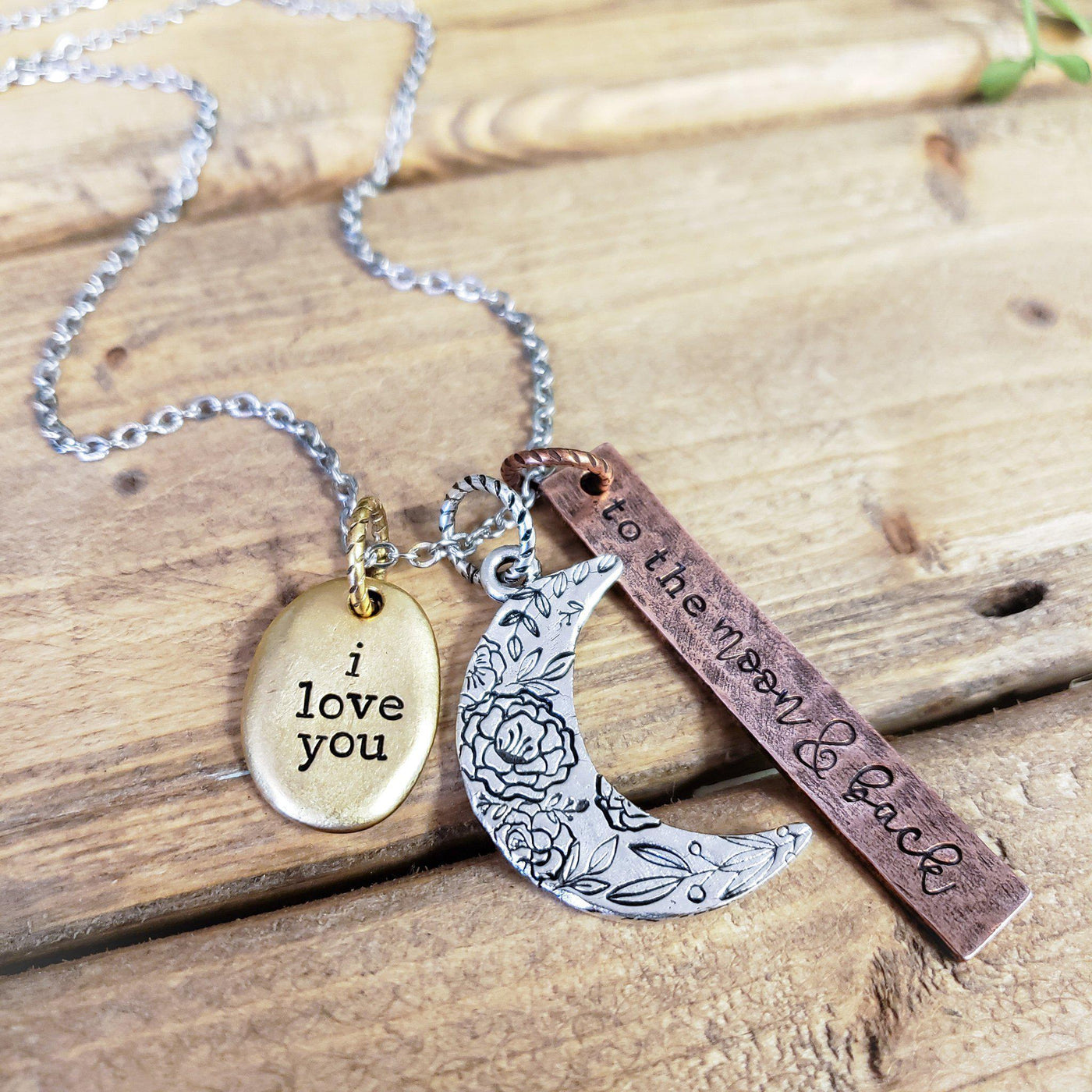 I Love You to the Moon & Back | Necklaces - Little Blue Bus Jewelry