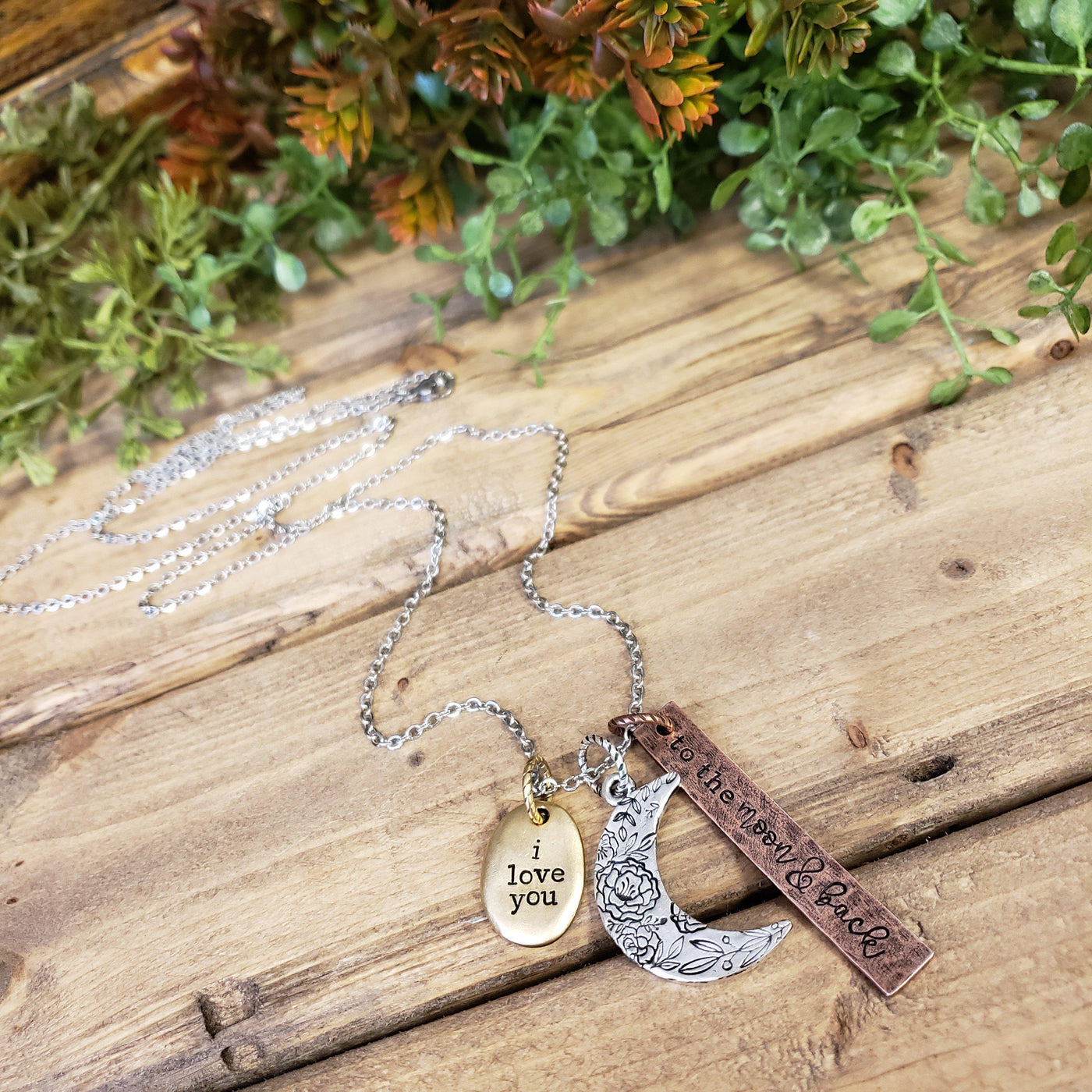 I Love You to the Moon & Back | Necklaces - Little Blue Bus Jewelry