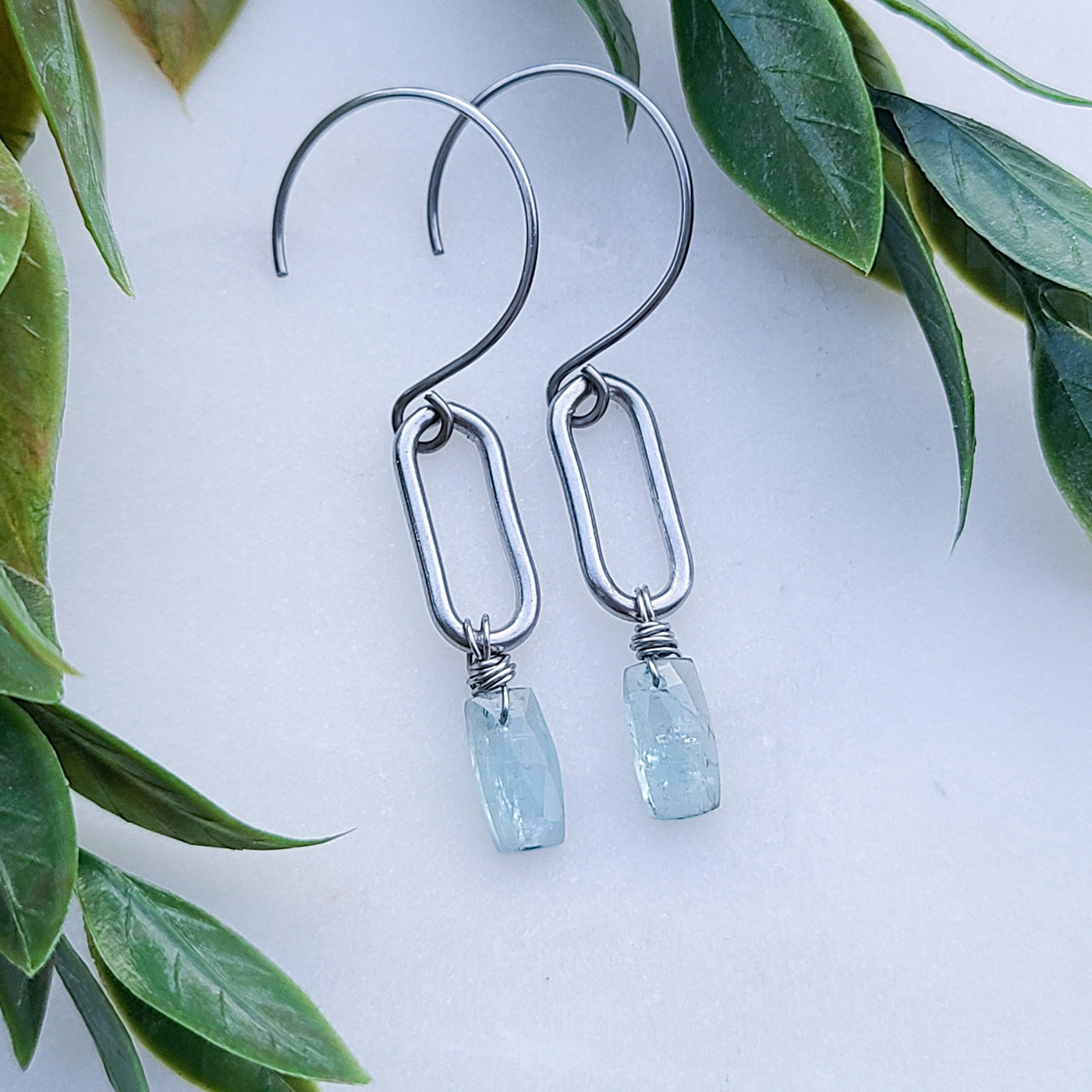 Kyanite | Earrings - Little Blue Bus Jewelry