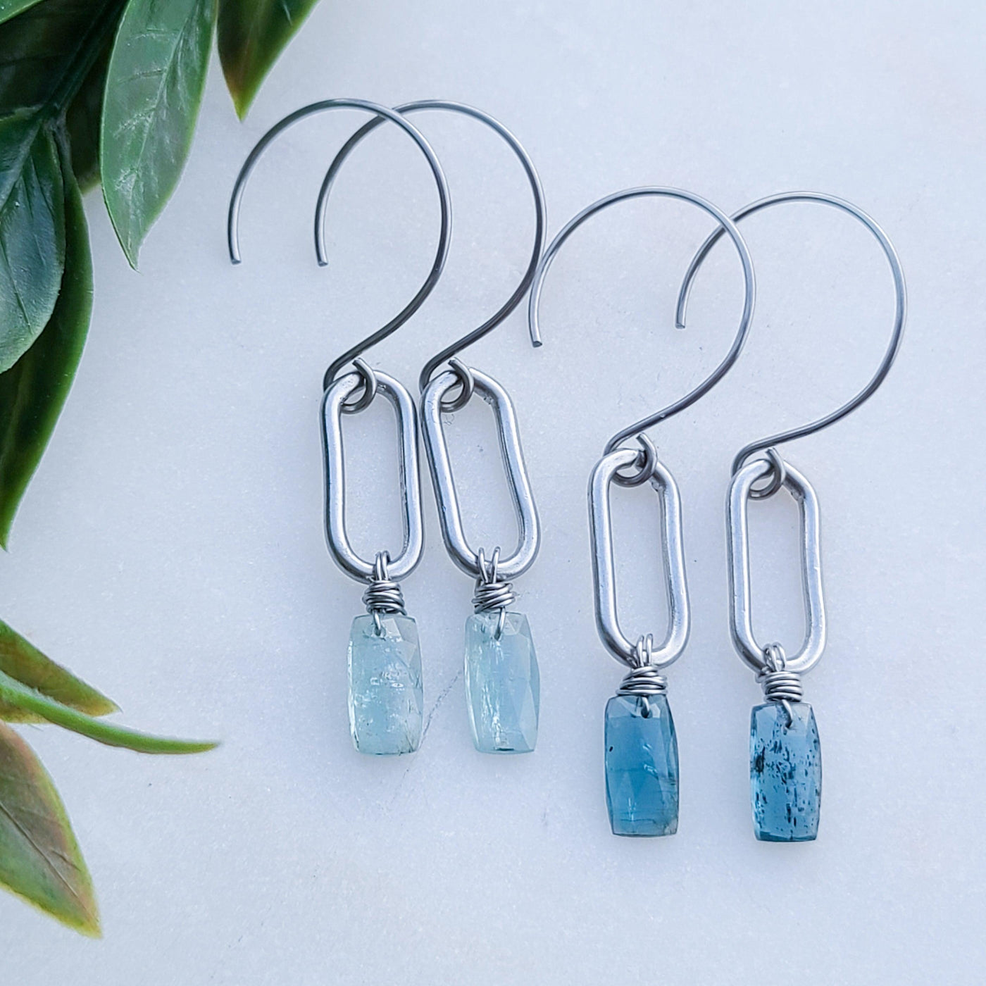 Kyanite | Earrings - Little Blue Bus Jewelry