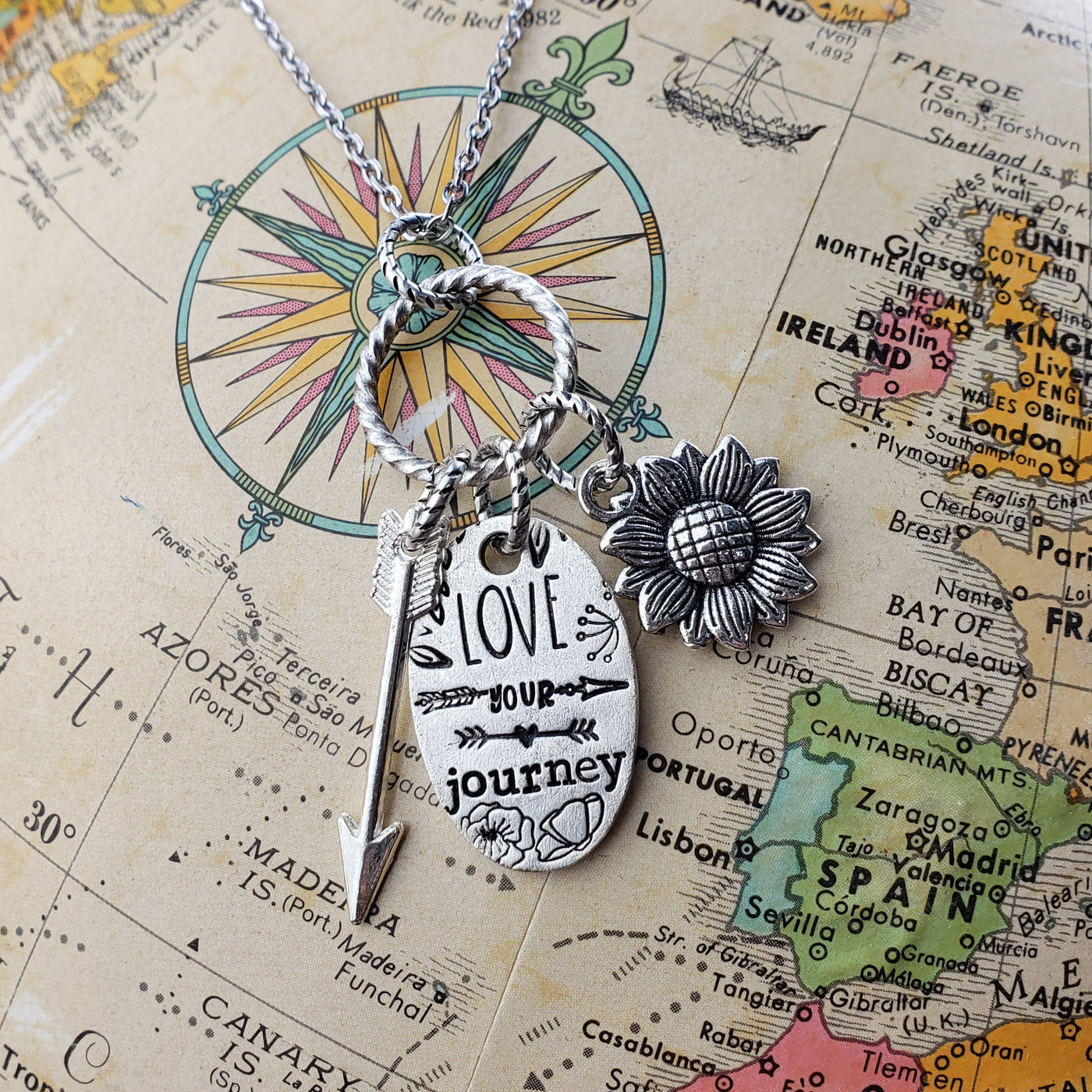 Love Your Journey | Cluster Necklaces - Little Blue Bus Jewelry