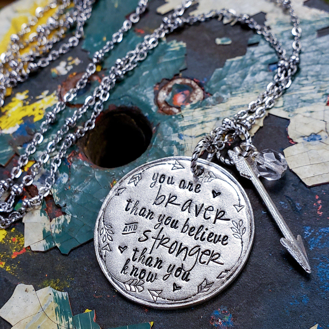 You Are Braver ... And Stronger... - Little Blue Bus Jewelry