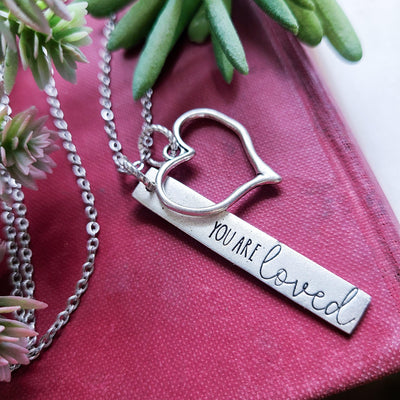 ♡ You Are Loved Necklace - Little Blue Bus Jewelry